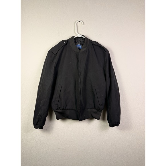 CO Jackets & Blazers - Neptune Garment Co Womens Black Wool Blend Thinsulate Bomber Jacket Size 10 Reg